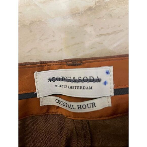NWT Scotch and Soda Cocktail Hour Lowry  slim-fit structured trousers Size 3 - Picture 5 of 7